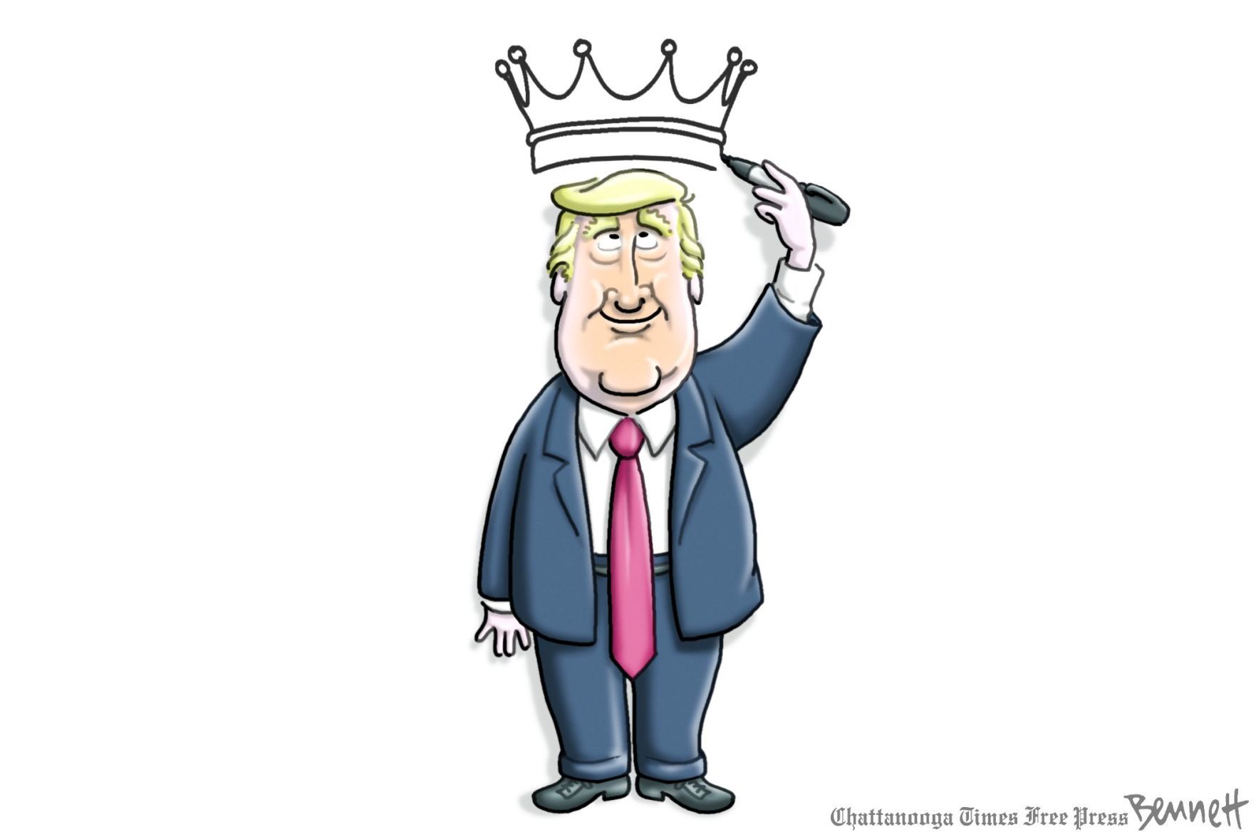 Bennett editorial cartoon